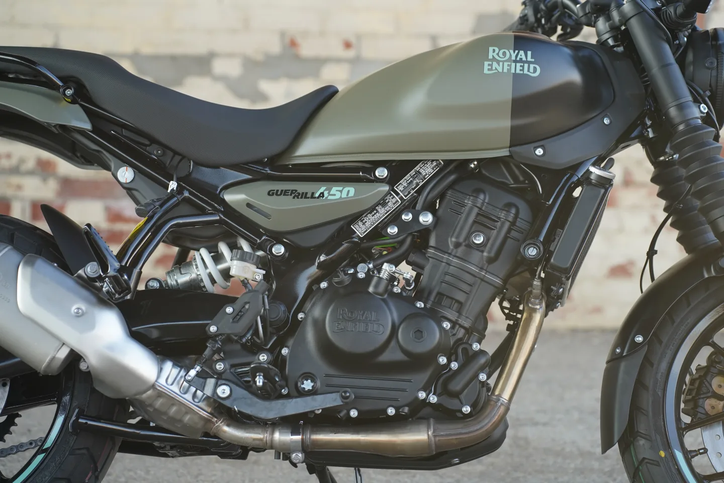 2027 Royal Enfield Guerrilla 450 - Shadow Ash Green