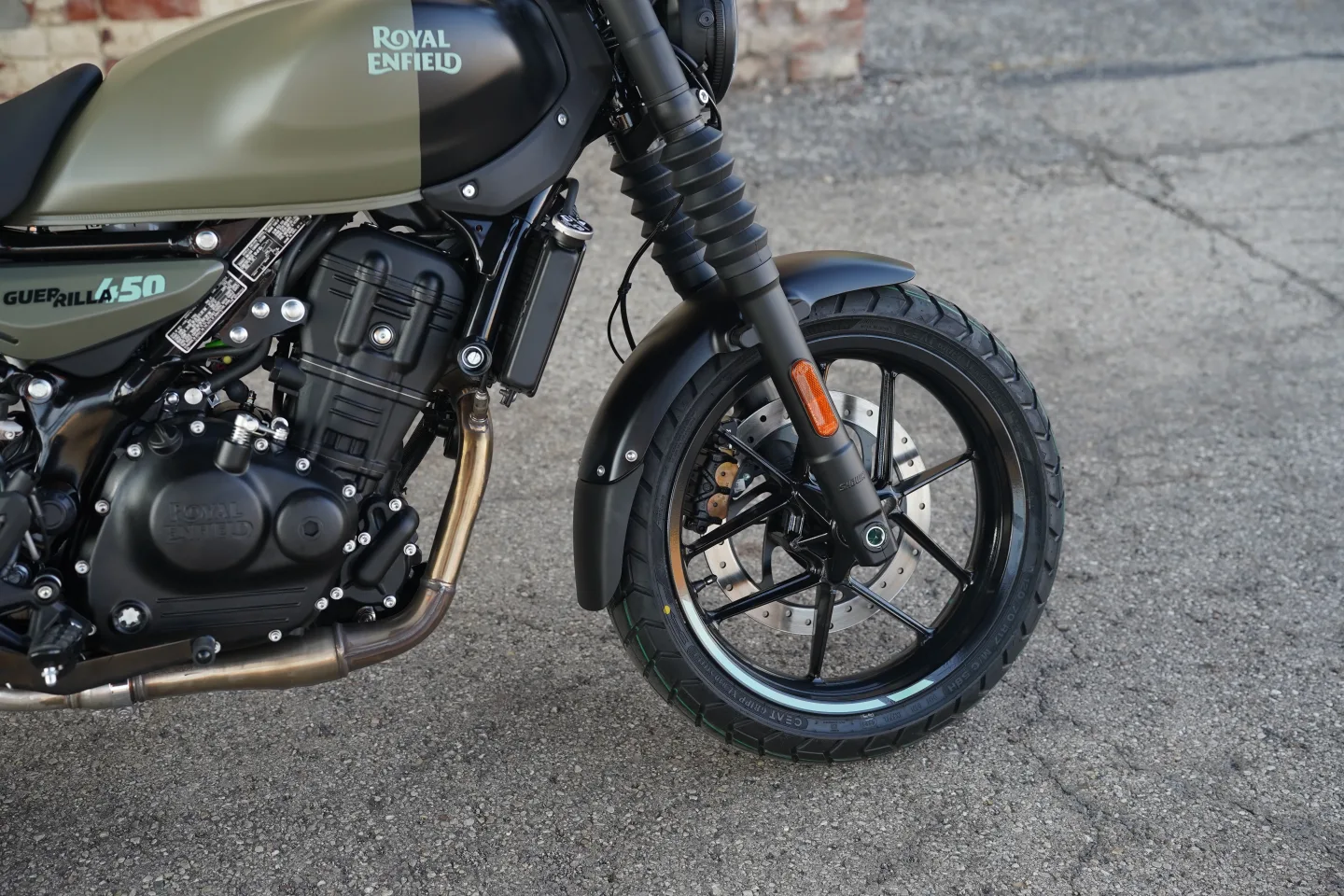 2027 Royal Enfield Guerrilla 450 - Shadow Ash Green