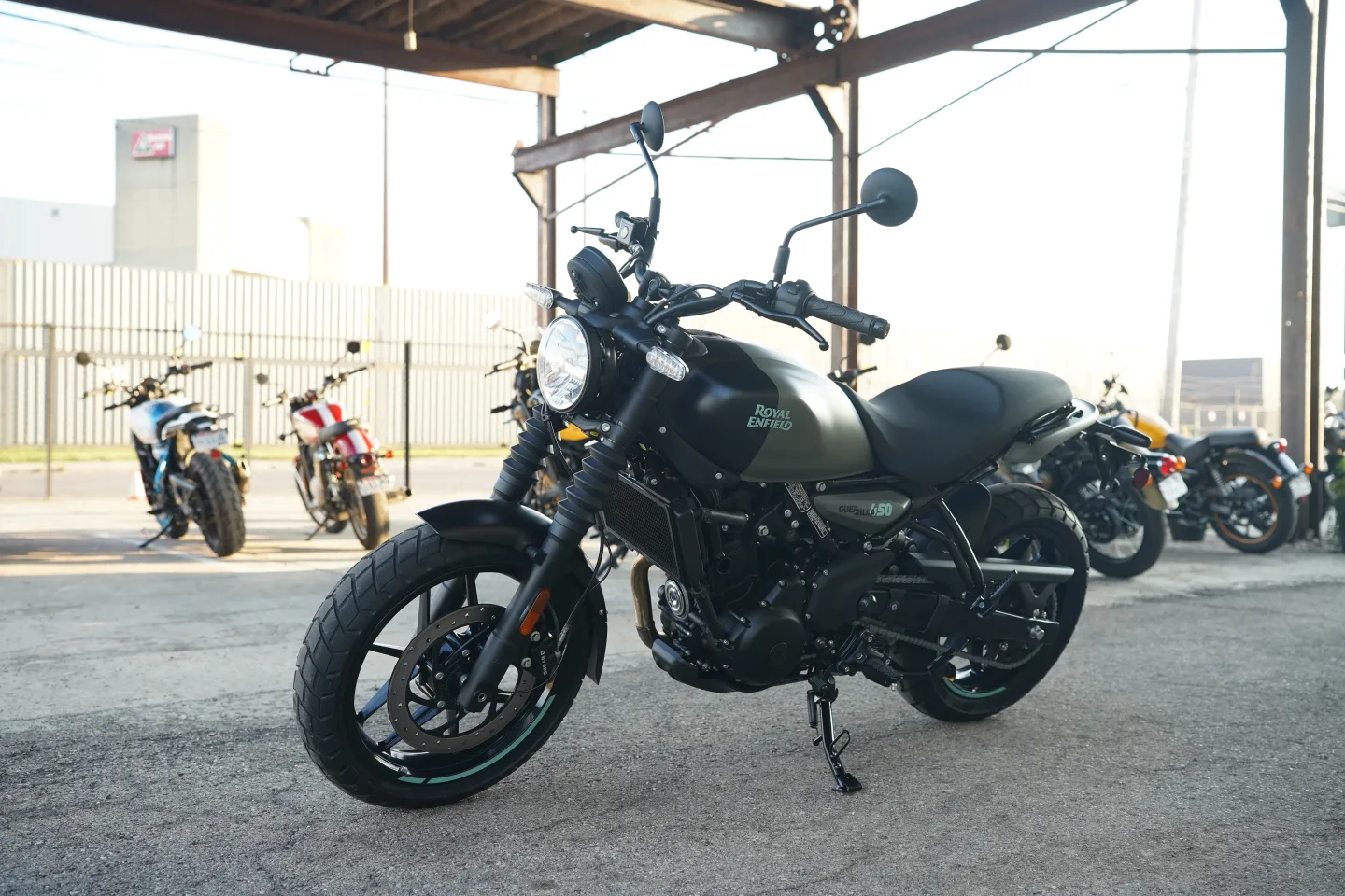 2027 Royal Enfield Guerrilla 450 - Shadow Ash Green