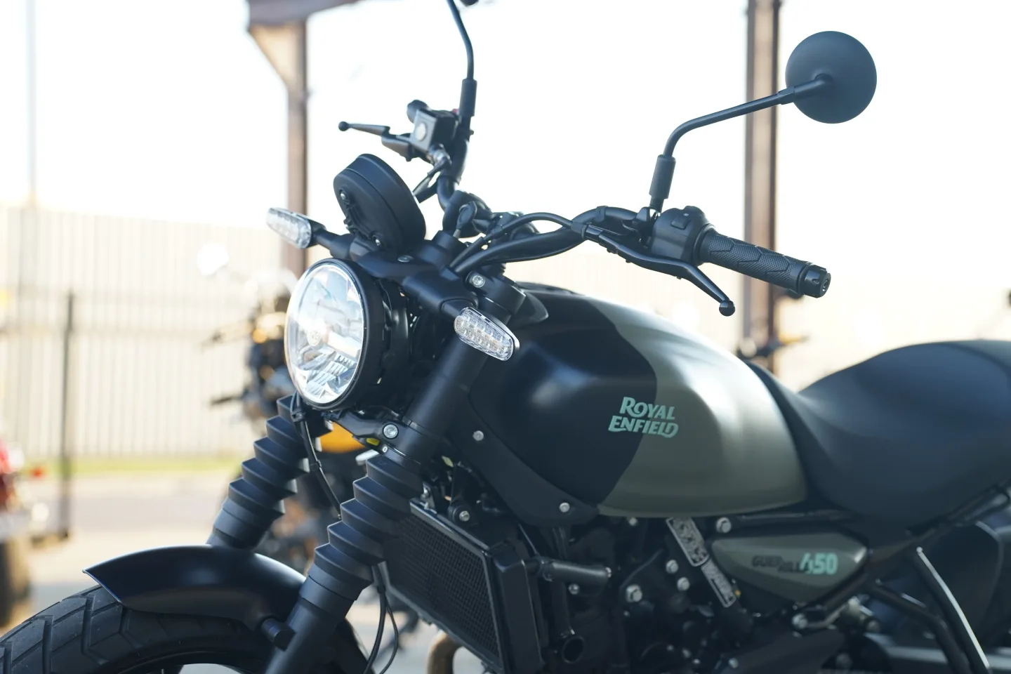 2027 Royal Enfield Guerrilla 450 - Shadow Ash Green