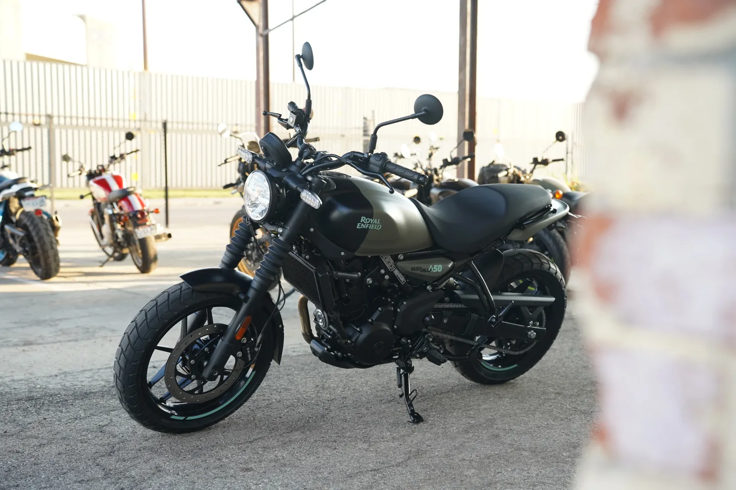 2027 Royal Enfield Guerrilla 450 - Shadow Ash Green