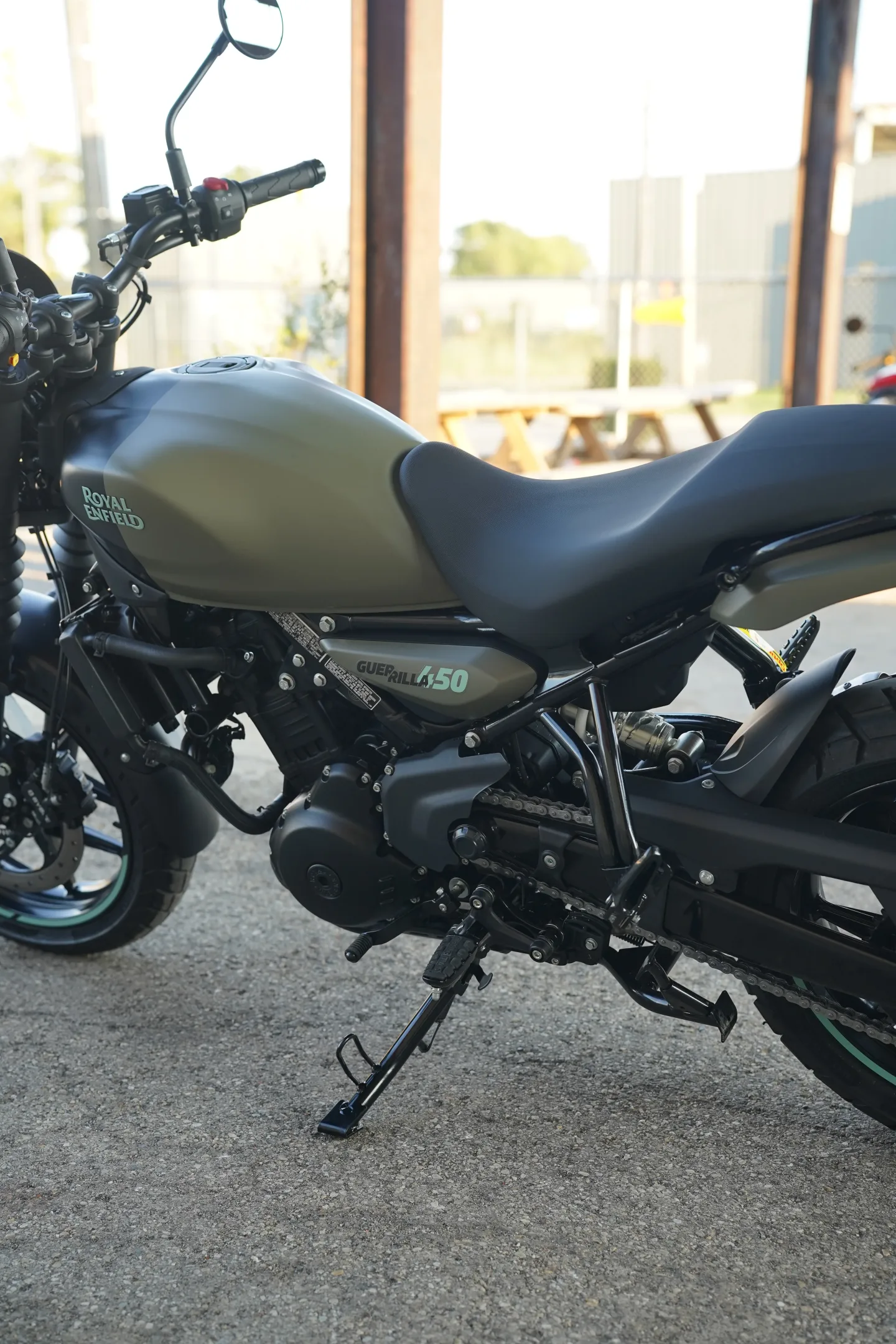 2027 Royal Enfield Guerrilla 450 - Shadow Ash Green