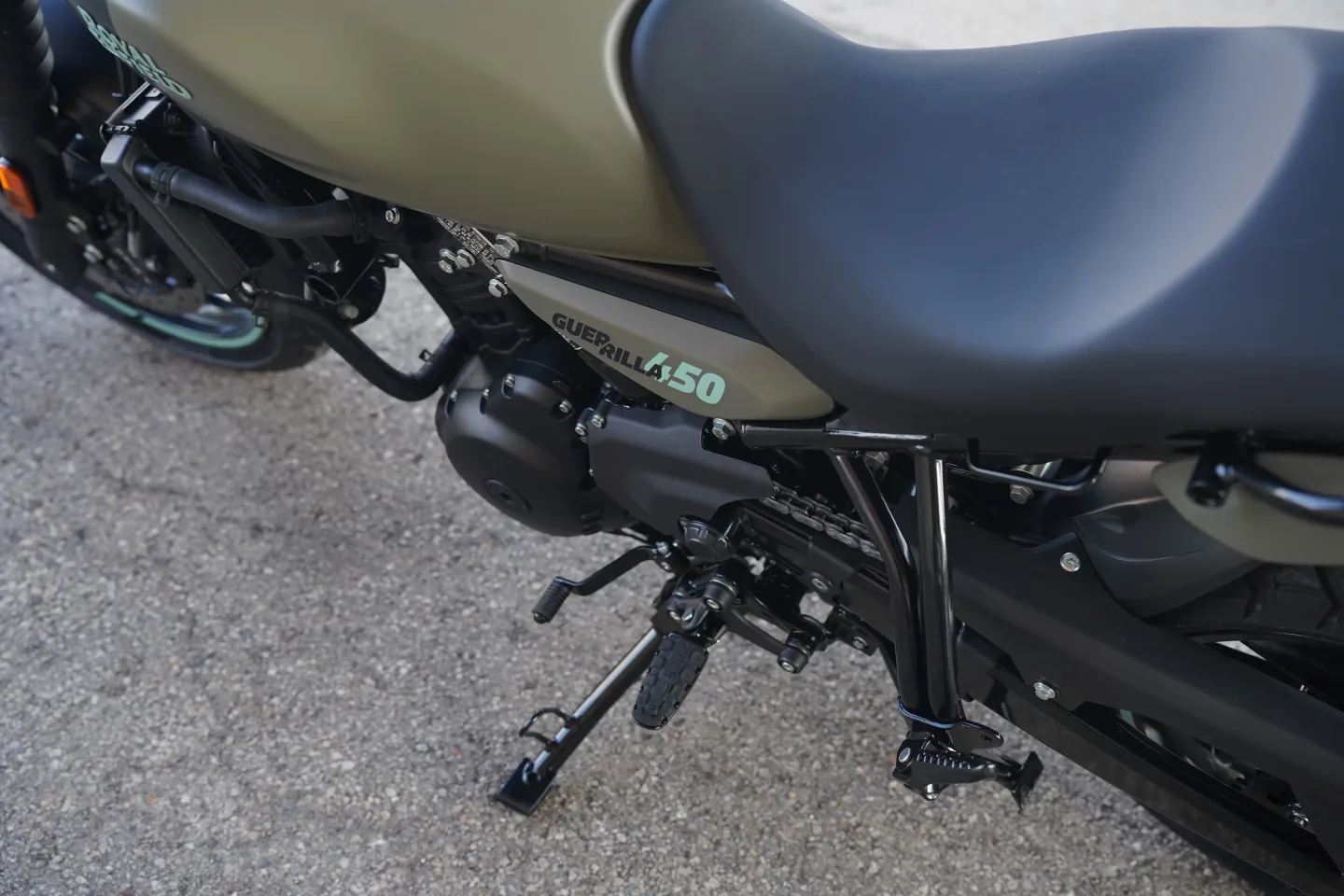 2027 Royal Enfield Guerrilla 450 - Shadow Ash Green