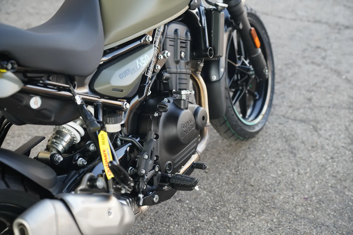 2027 Royal Enfield Guerrilla 450 - Shadow Ash Green