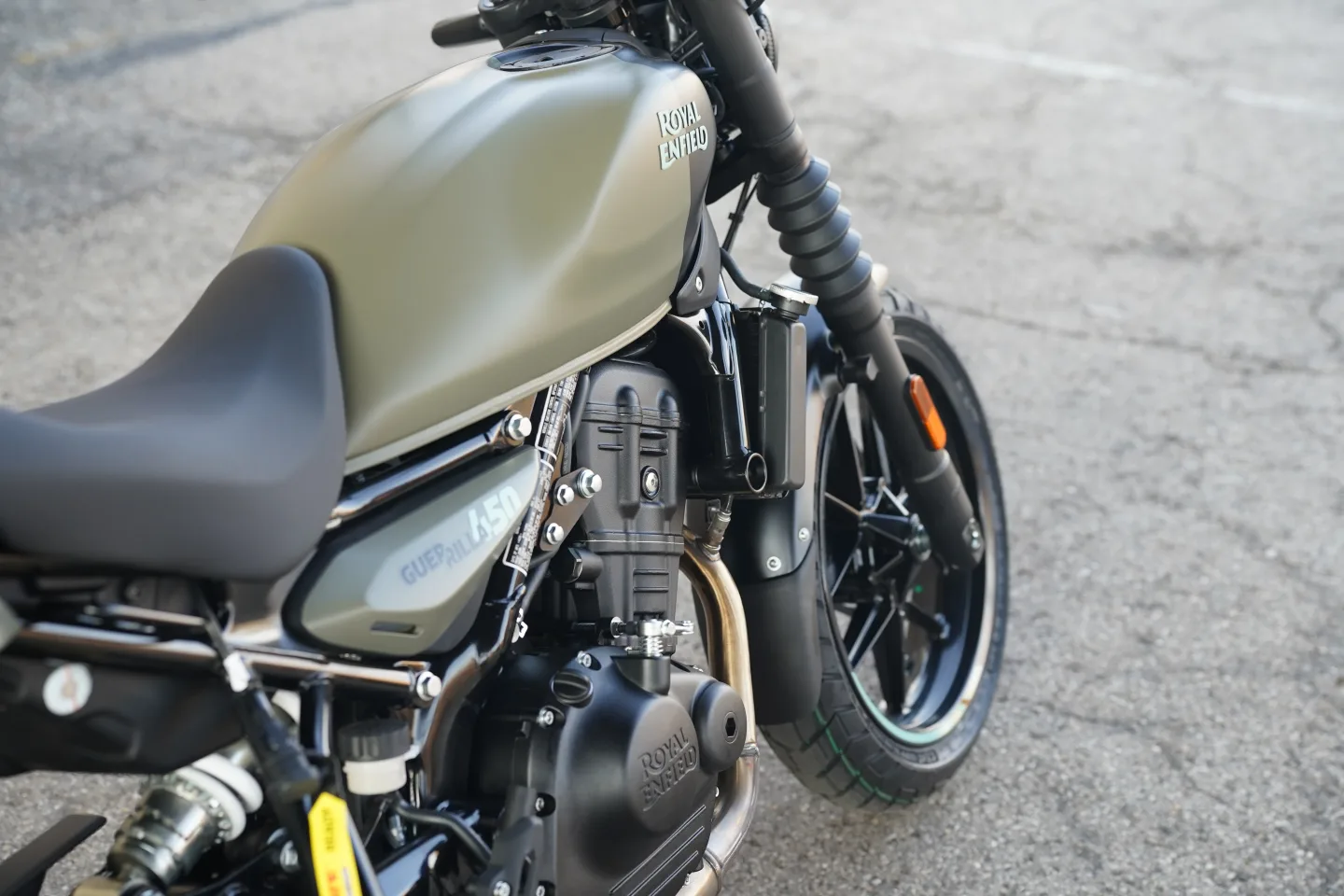 2027 Royal Enfield Guerrilla 450 - Shadow Ash Green