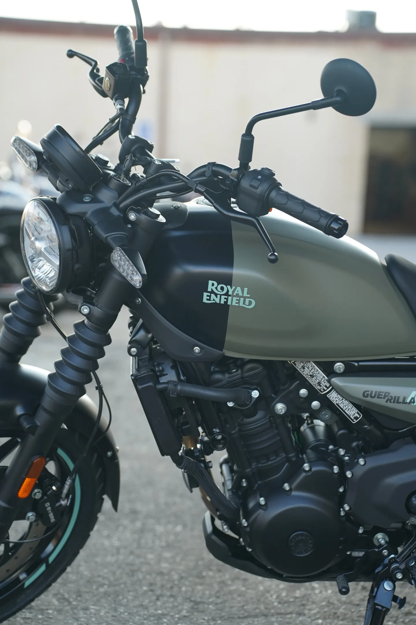 2027 Royal Enfield Guerrilla 450 - Shadow Ash Green