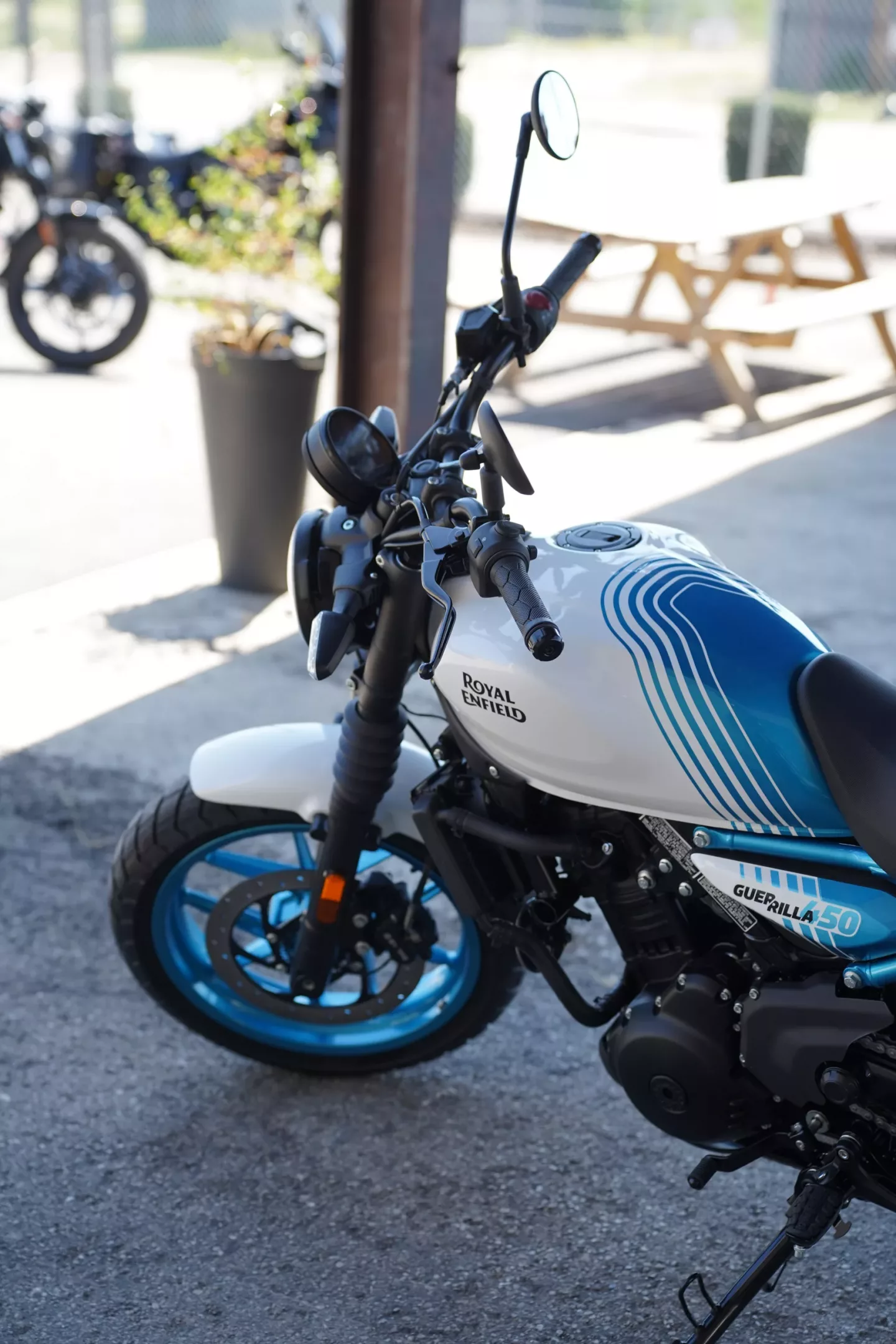 2026 Royal Enfield Guerrilla 450 - Brava Blue DEMO
