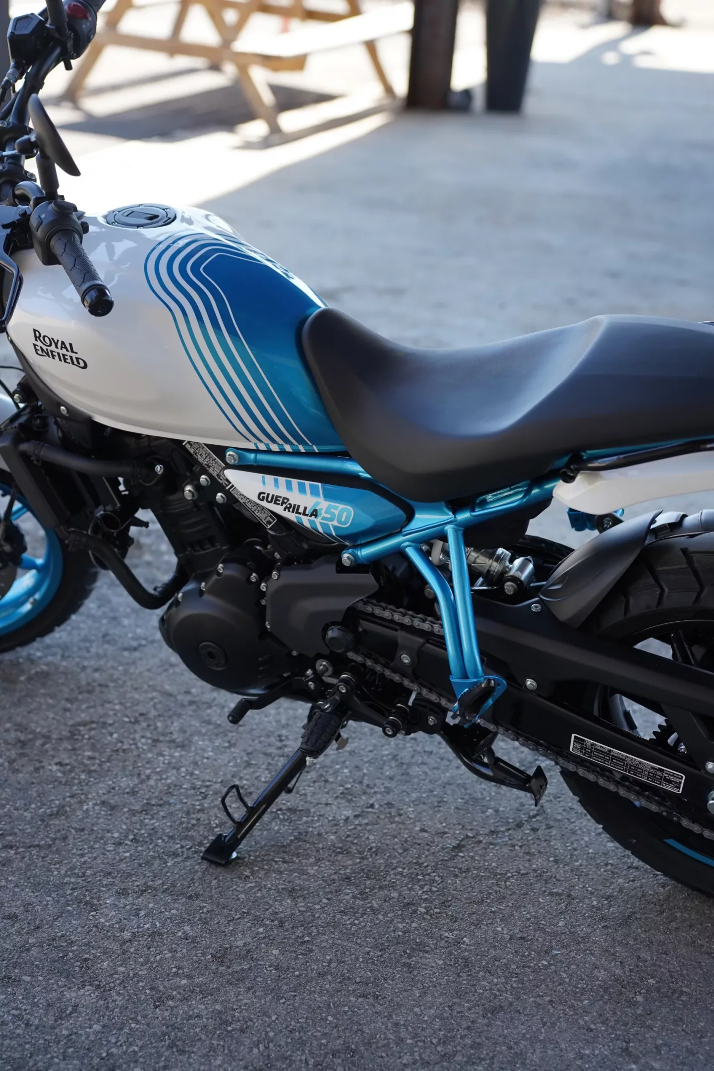 2026 Royal Enfield Guerrilla 450 - Brava Blue DEMO