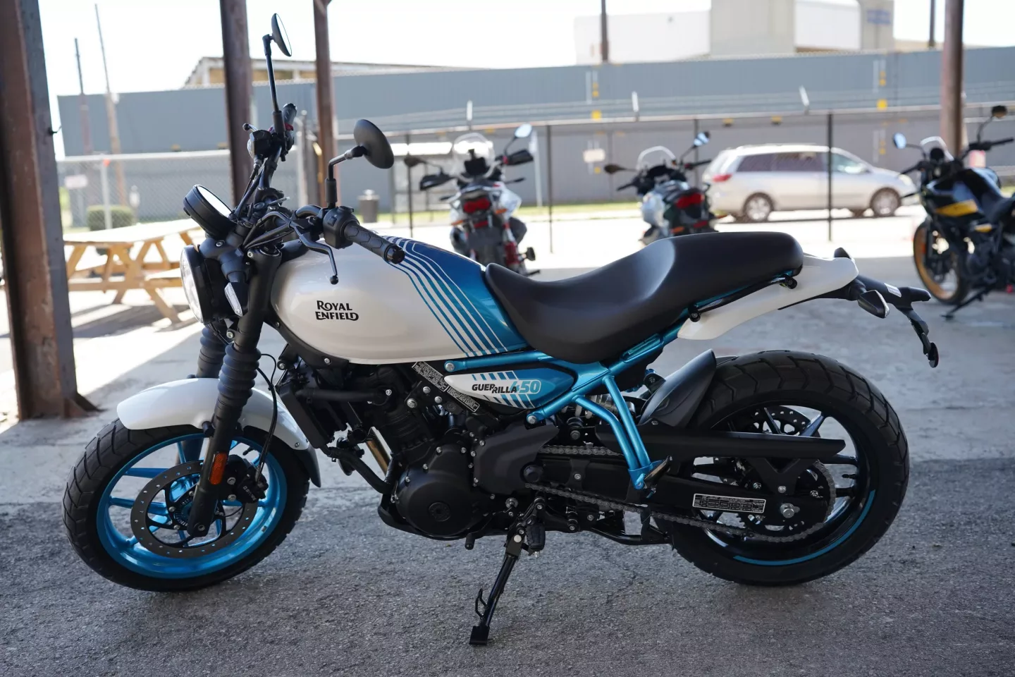 2026 Royal Enfield Guerrilla 450 - Brava Blue DEMO