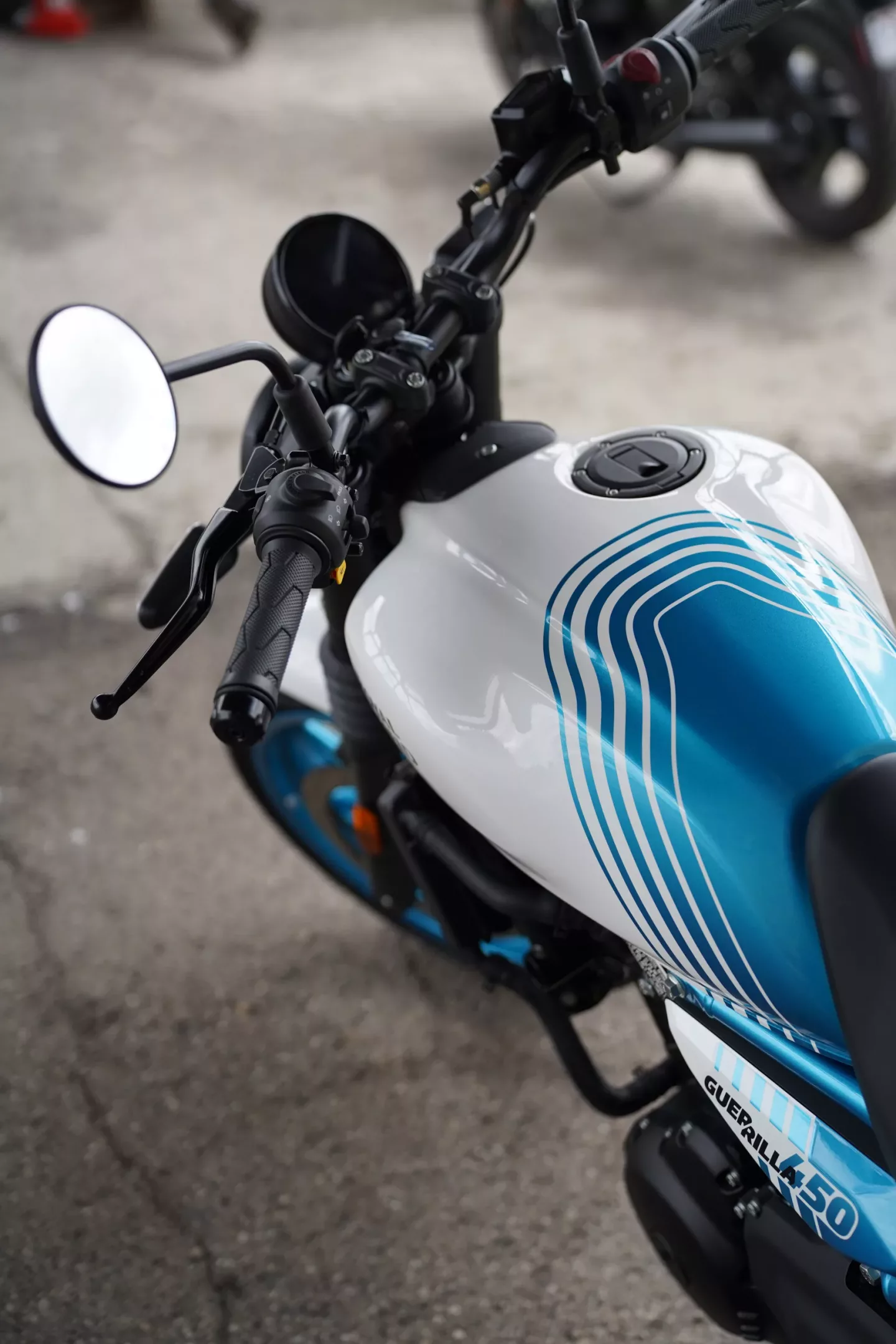 2026 Royal Enfield Guerrilla 450 - Brava Blue DEMO