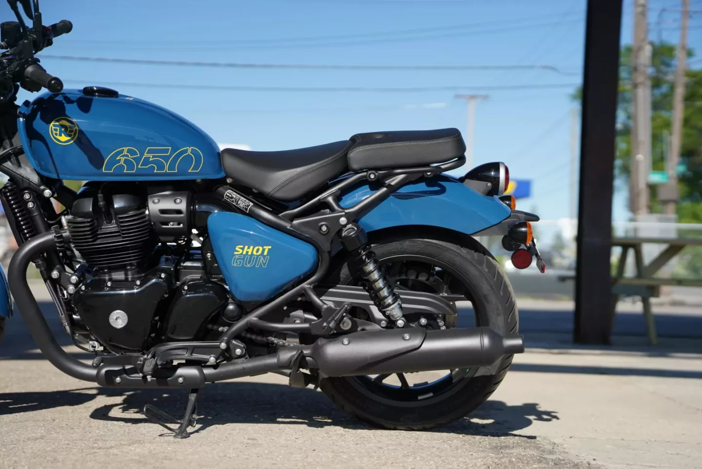 DSC08418 2024 Royal Enfield Shotgun 650 - Plasma Blue DEMO